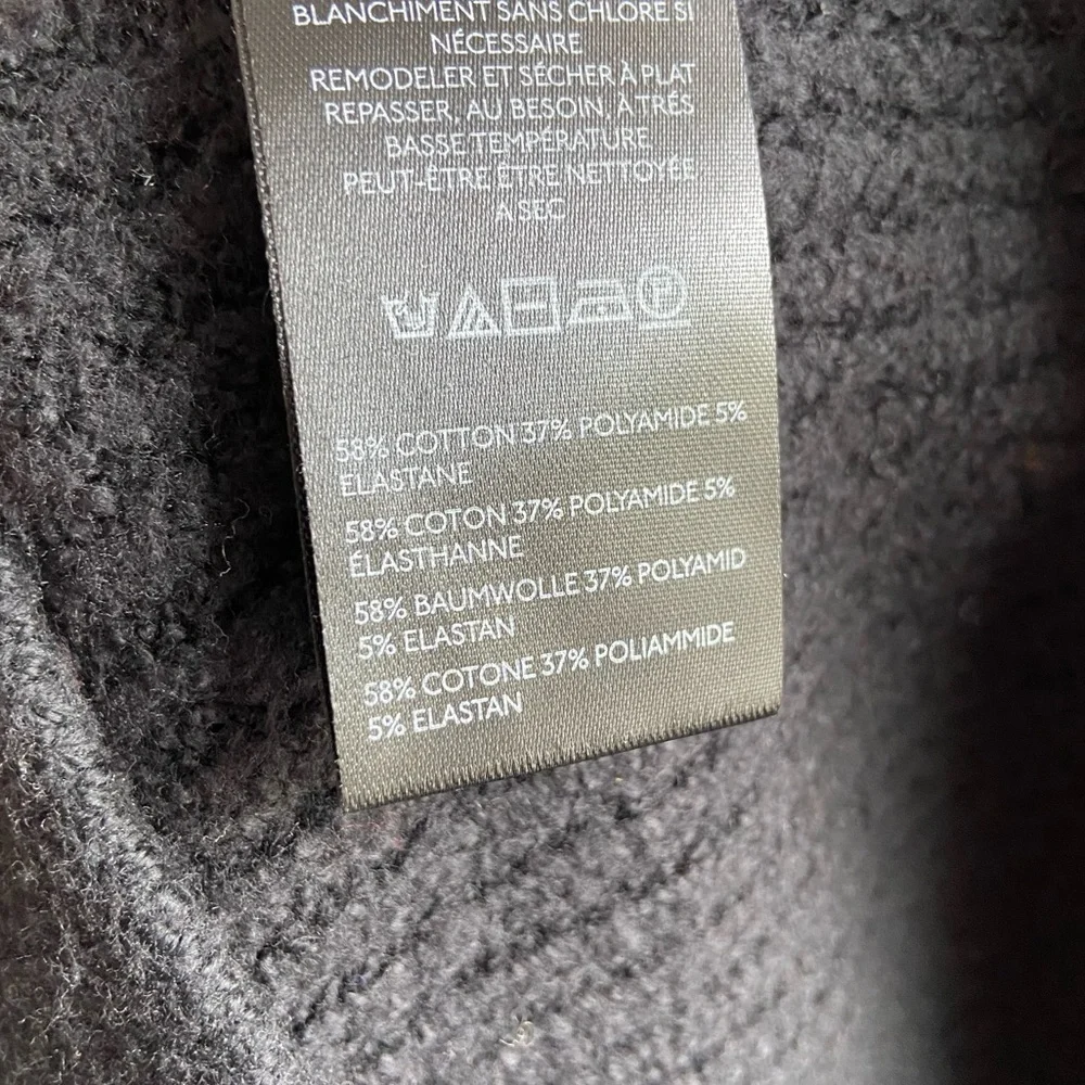 NWOT Free People Black Sunbeam Oversize Turtleneck Sweater